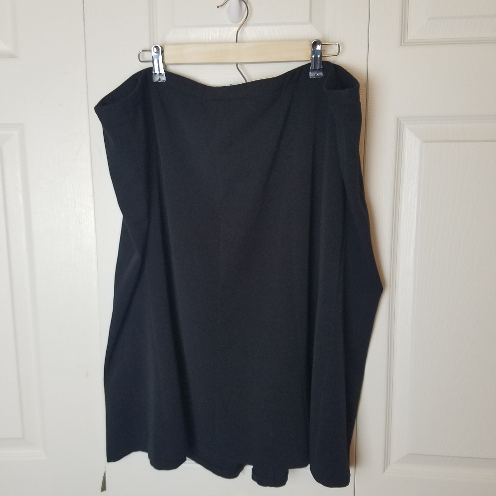 Lane Bryant 24 Black Skirt Zippered Career